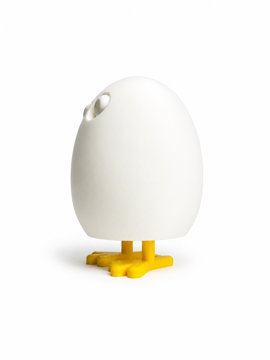 Œuf décoratif amusant - Blanc / Jaune / Noir