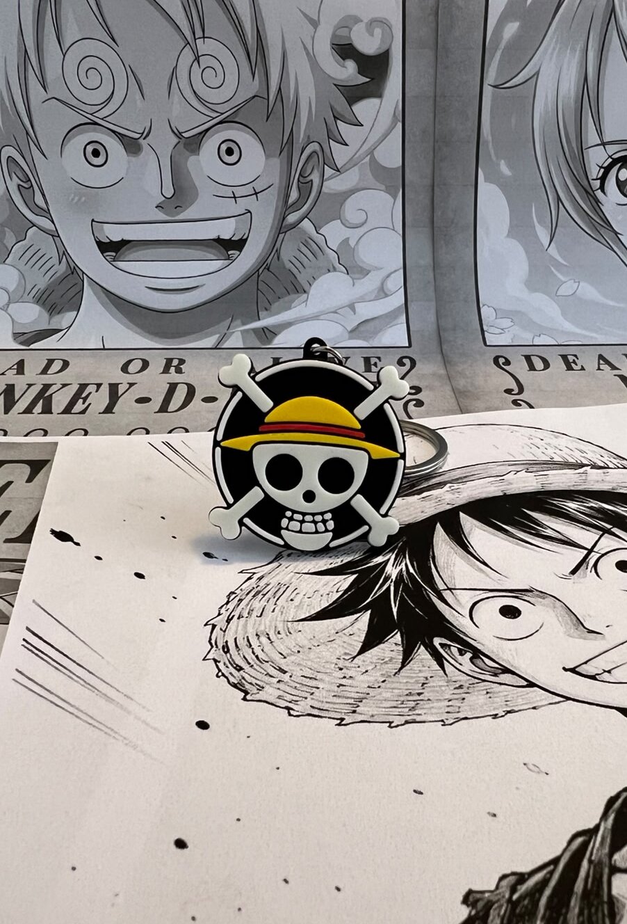Porte-clés Crâne One Piece