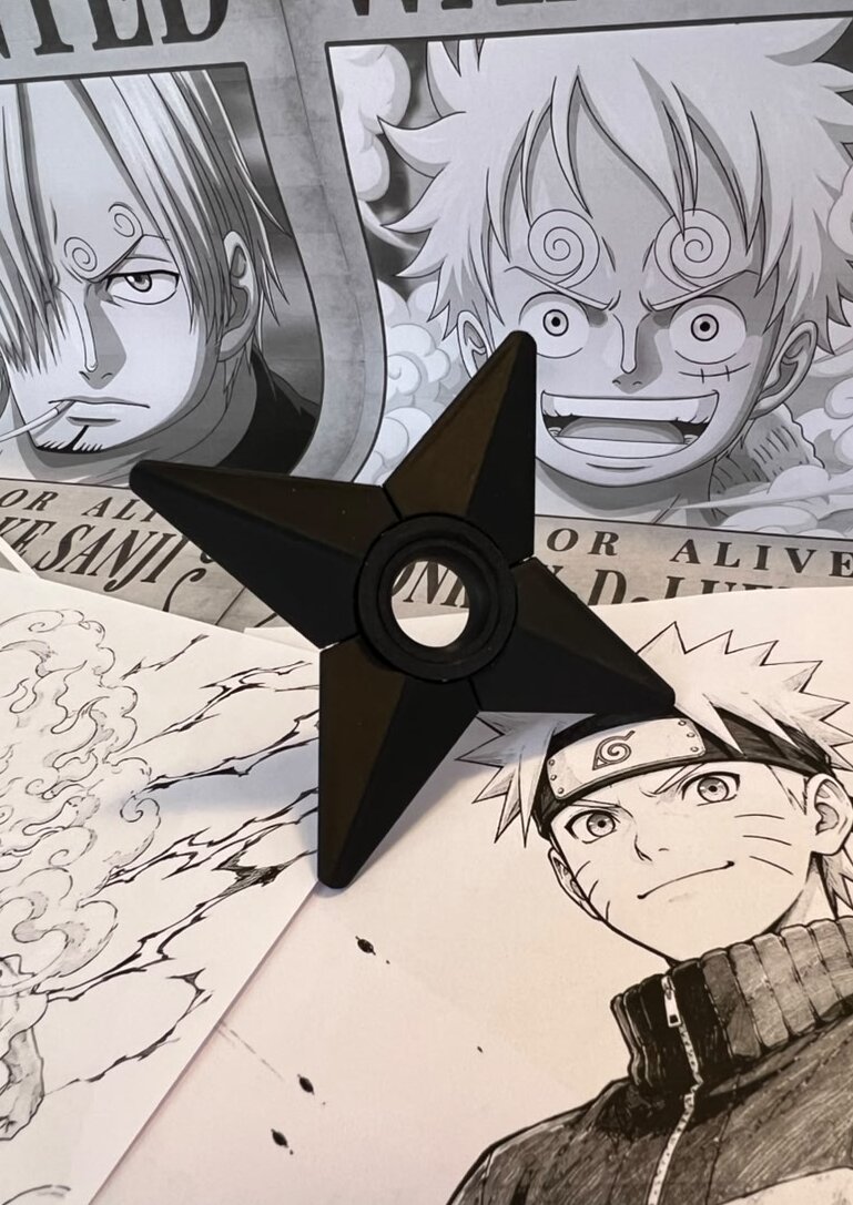 Shuriken Fidget Spinner - Noir